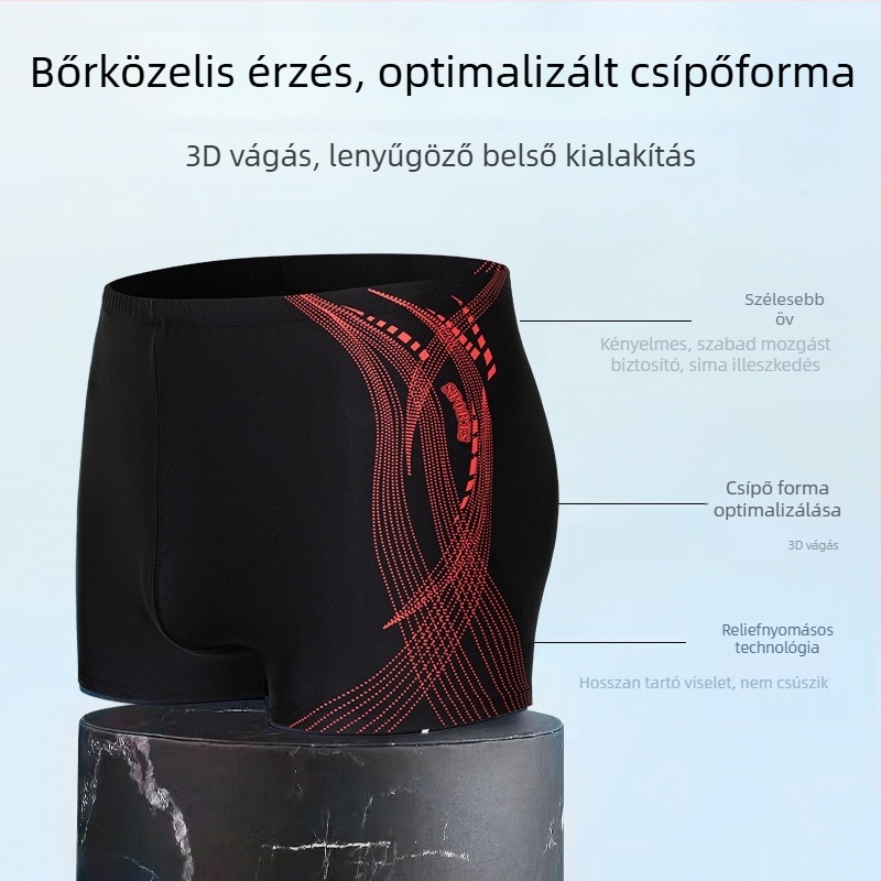 Autonomy Férfi Nyomtatott Boxershortok Úszáshoz És Vízi Túrákhoz – Poliészter 85% Anyag, Bélés Poliészterrel, Stílus Briefs