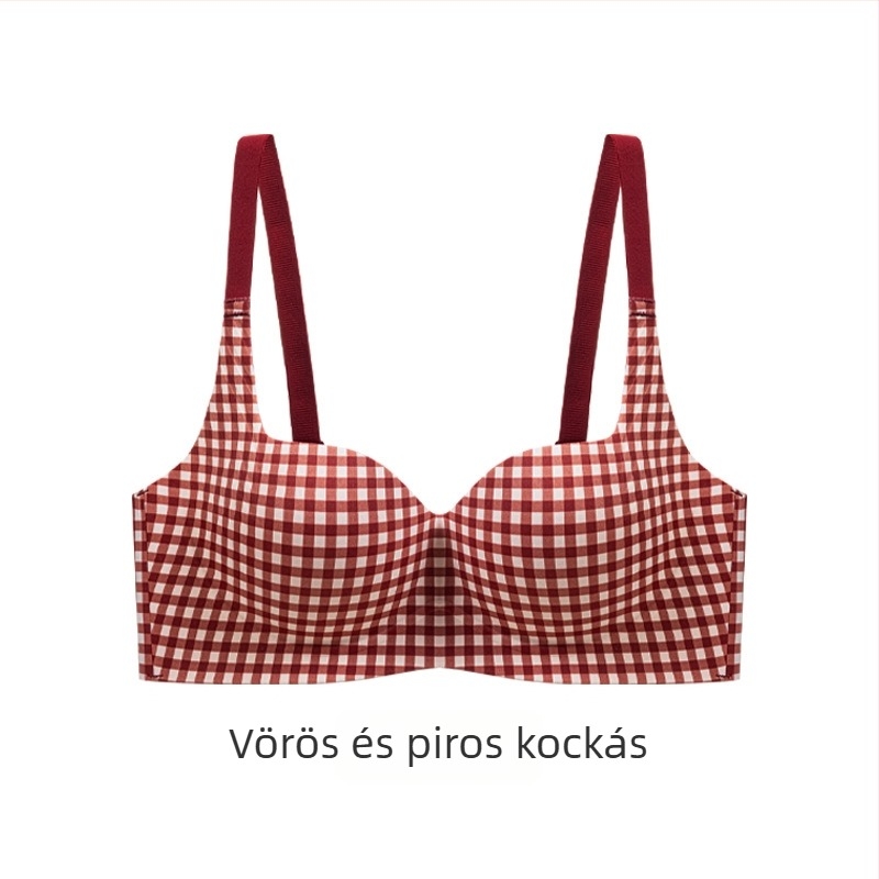 Nylon női melltartó készlet, 3/4 kosár, vastag formázott kosár, rögzített vállpántok, hátsó háromsoros zár, belső spandex bélés