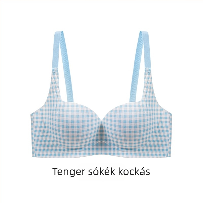 Nylon női melltartó készlet, 3/4 kosár, vastag formázott kosár, rögzített vállpántok, hátsó háromsoros zár, belső spandex bélés