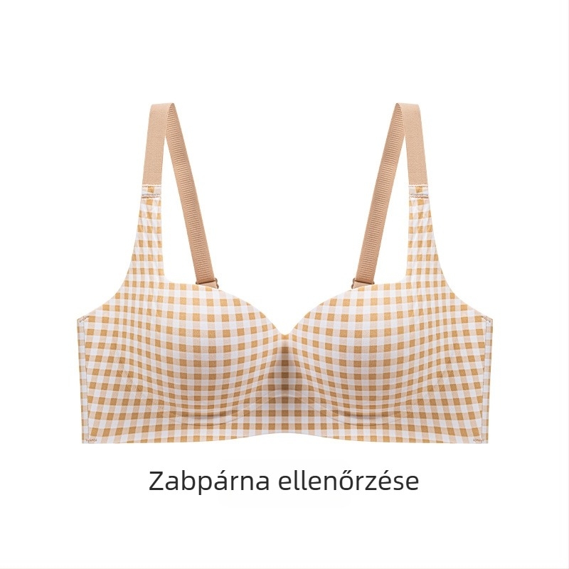 Nylon női melltartó készlet, 3/4 kosár, vastag formázott kosár, rögzített vállpántok, hátsó háromsoros zár, belső spandex bélés