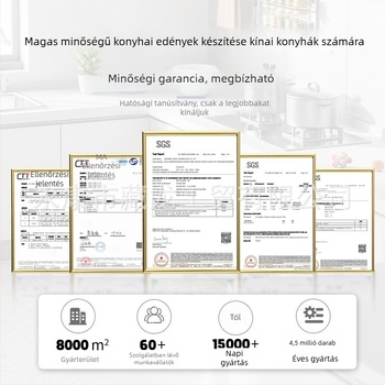 CYJ-JG-006 Maifan kő bevonatú serpenyő, tapadásmentes, többrétegű aljzattal, indukciós és gáztűzhelyhez