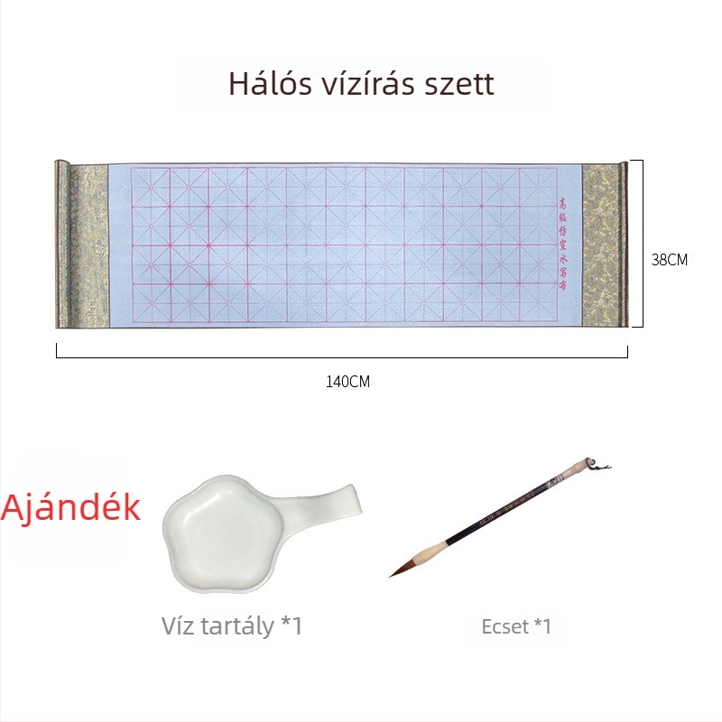 Weizhuang Vízírás Kaligráfia Készlet Kezdőknek — Üres karakterháló, rizspapír utánzat, akár 10 000-szer újrahasználható