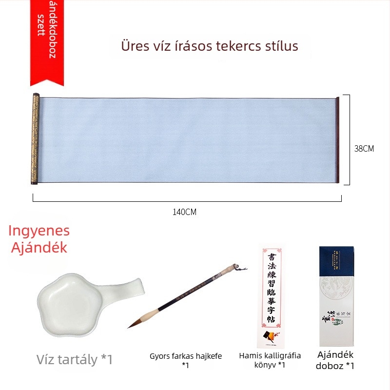 Weizhuang Vízírás Kaligráfia Készlet Kezdőknek — Üres karakterháló, rizspapír utánzat, akár 10 000-szer újrahasználható