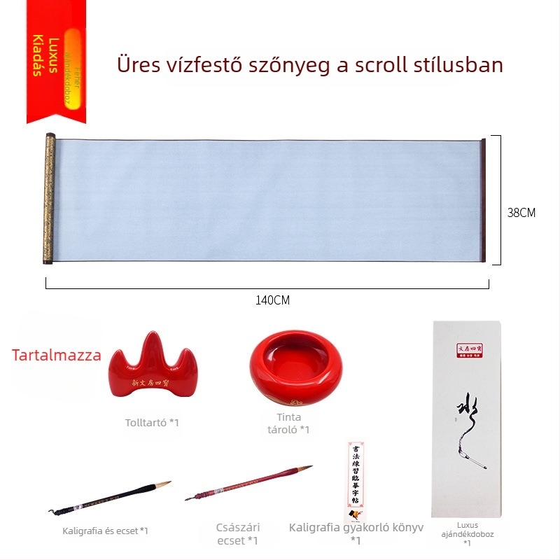 Weizhuang Vízírás Kaligráfia Készlet Kezdőknek — Üres karakterháló, rizspapír utánzat, akár 10 000-szer újrahasználható