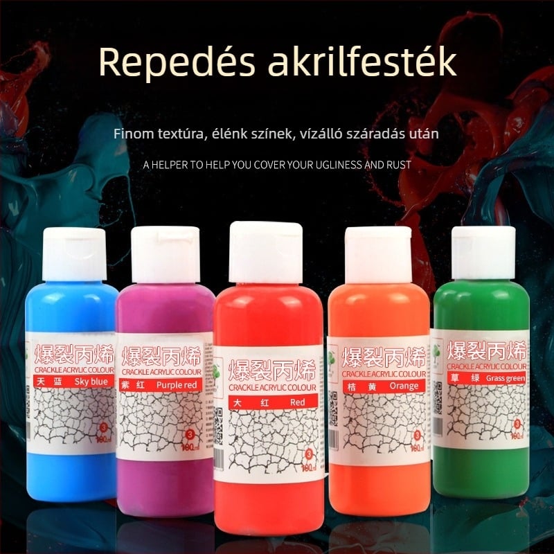 Bubu akril festék pigment, 100 ml, alapcsomagolás, robbanó hatású akril festéshez