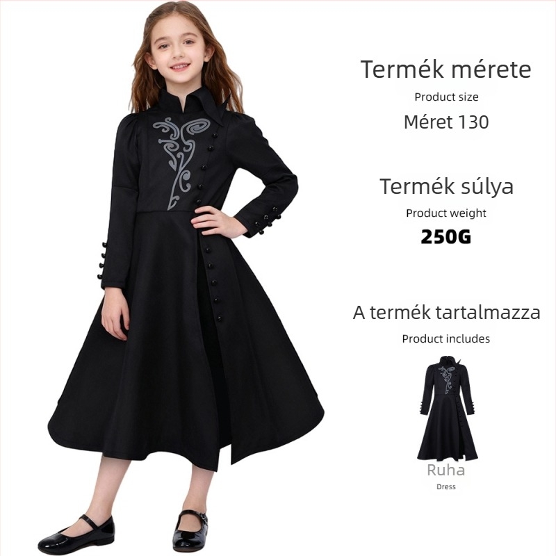 Boszorkány cosplay szoknya – poliészter és elasztán anyagból, nőknek, anime játék szerepjátékhoz, 2025 tél
