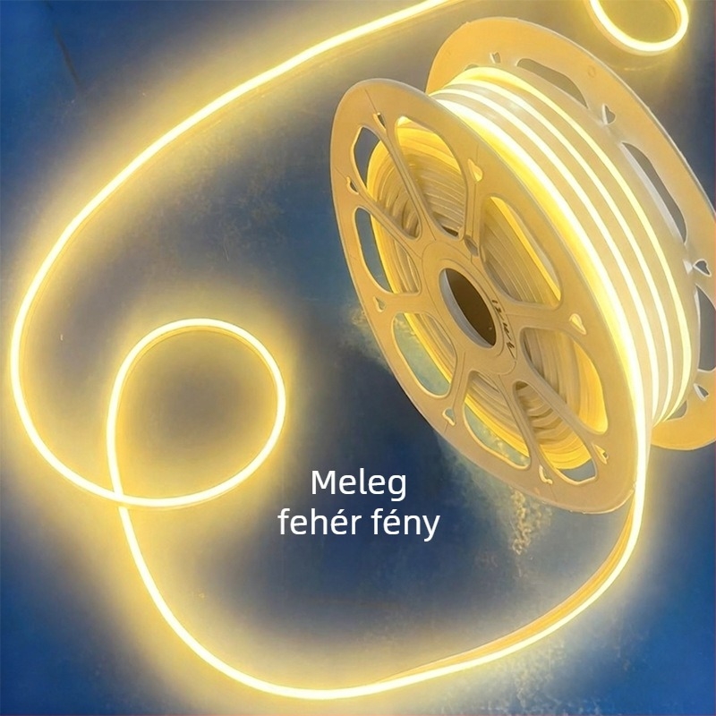 Neon LED-szalag 2835, 120 LED/m, IP65 vízálló, 8W, bemeneti feszültség 12-24-110-220V