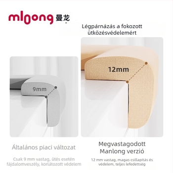 Manlong babavédő sarokvédő szalagok – falak és bútorok sarkaik védelme, otthoni használatra, csomagok 4/8/10/16/20/50/100