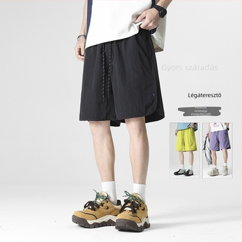 Seegave férfi amerikai stílusú rövidnadrág, 100% nylon, egyenes szabás, kollégiumi stílus, nyár 2025