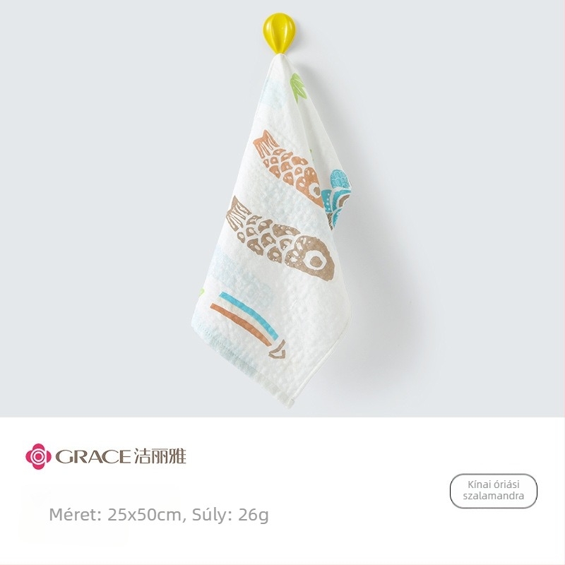 Baba géz törölköző (Anyag: géz; Tömeg: <50 g; Gyártási folyamat: nyomtatás; Testreszabás: Igen; Cél: Babáknak)