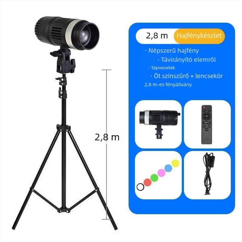 Fotózási töltőlámpa, 50W, 220V, modell 000307, három színhőmérséklet, Love yuling