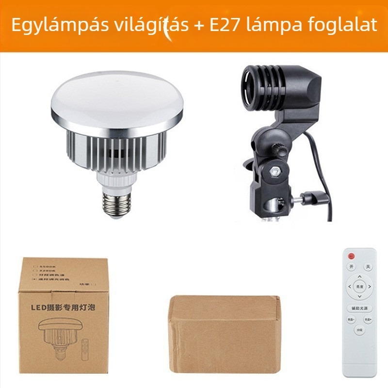 Fotózási töltőlámpa, 50W, 220V, modell 000307, három színhőmérséklet, Love yuling