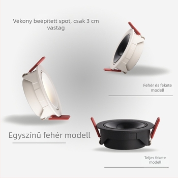 Pinton ultrakönnyű LED downlight, alumínium házzal, beépített mennyezeti lámpa, 220V, CRI ≥ 90