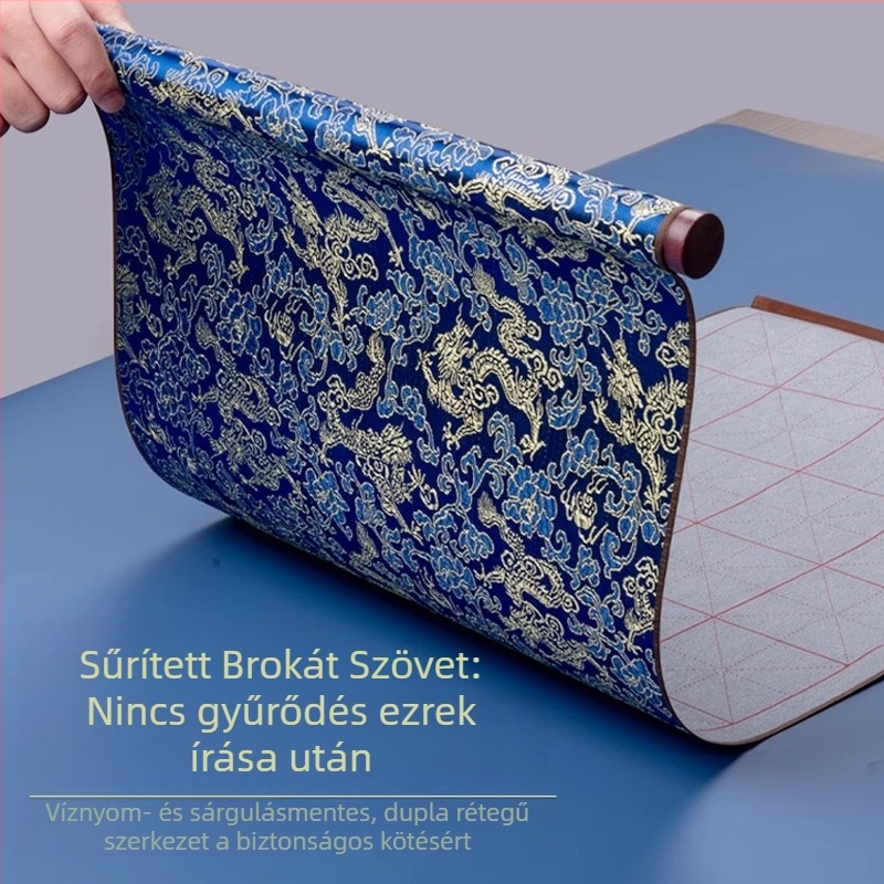 Tan yixuan Vízírás vászon kaligráfia és ecsetgyakorláshoz, rizs rács mintával, brokát dizájn, mosható