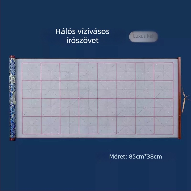 Tan yixuan Vízírás vászon kaligráfia és ecsetgyakorláshoz, rizs rács mintával, brokát dizájn, mosható