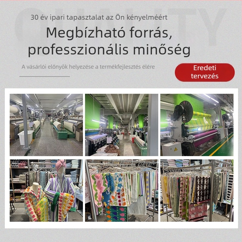 100% pamut törölköző és arc törölköző, hímzett gyerekdesign, 32s szál, sima szövés, 100–120 g/m², testreszabható hímzés