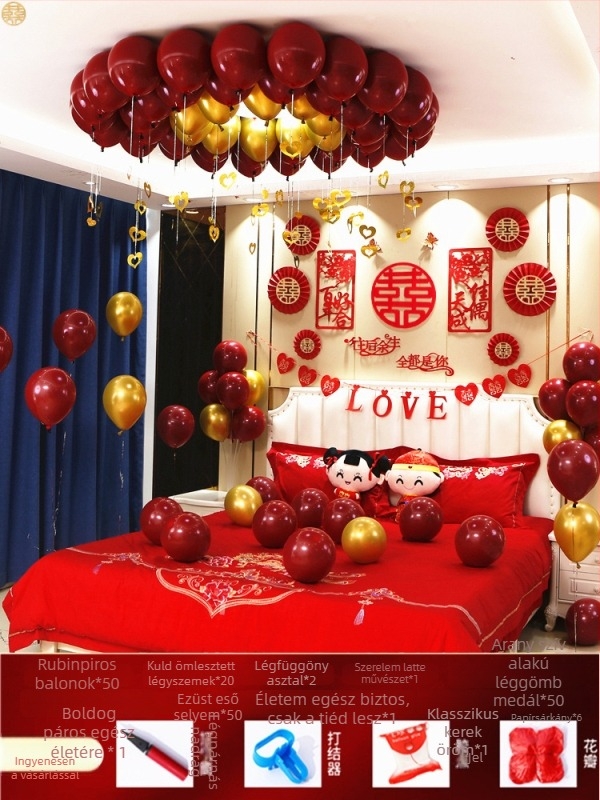 Esküvői szobadíszítő készlet — nemszőtt anyag; karton csomagolás; esküvőre készült; kategória: Egyéb esküvői kellékek