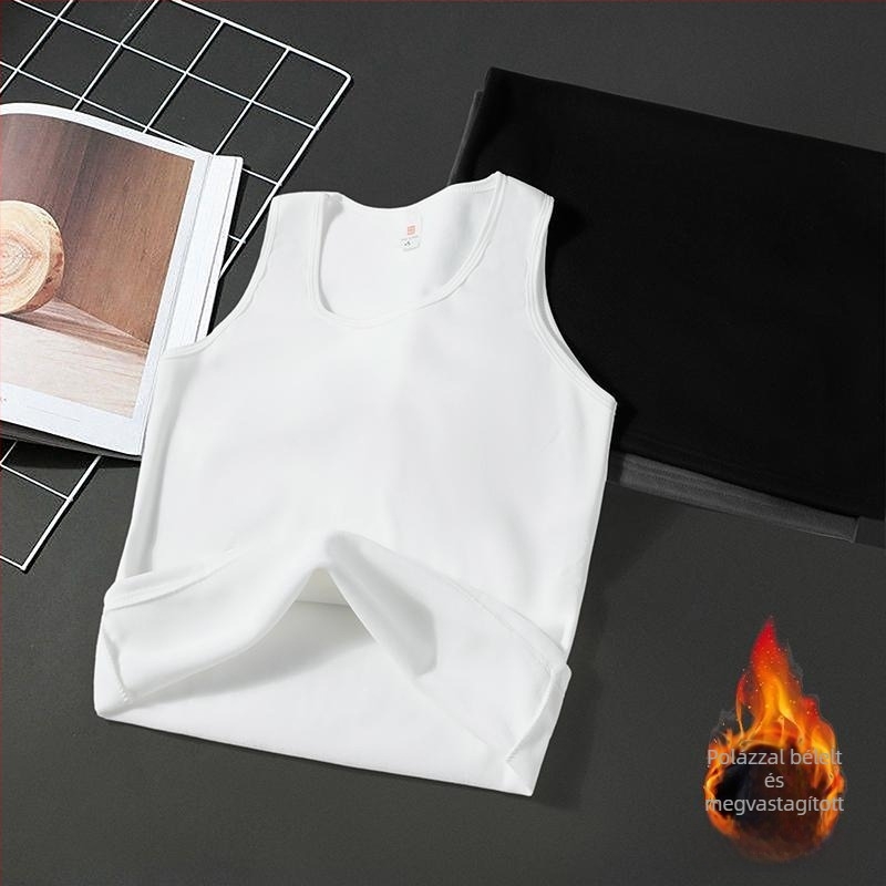 Termikus ujjatlan alréteg mellény - fleeces bélés, 95% poliészter, laza szabás, őszi viseletre