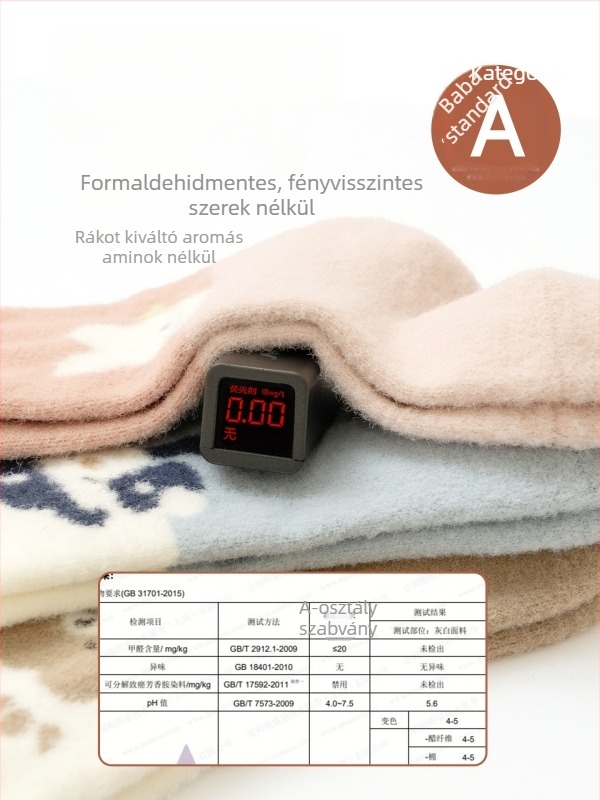 Gyerek zokni téli hónapra, fleece belsővel, vastagított, mindkét oldalú velúrral, középmagas hosszú, uniszex, kisgyermekeknek.