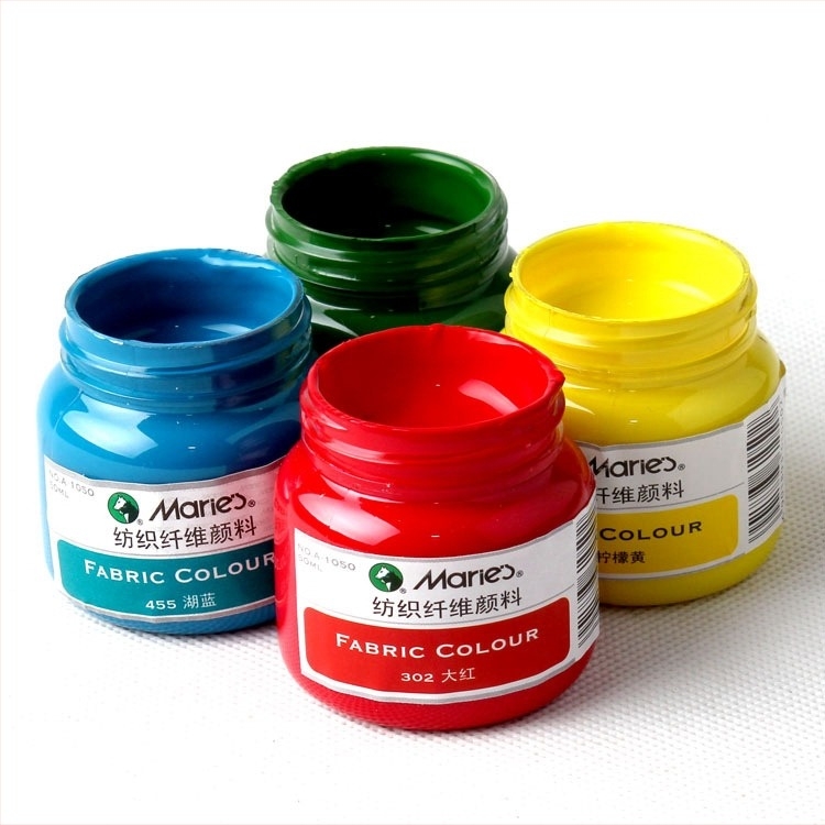 Textil pigmentfesték növényi pigmentekkel – 50 ml-es üvegben, vízálló, fakulásálló