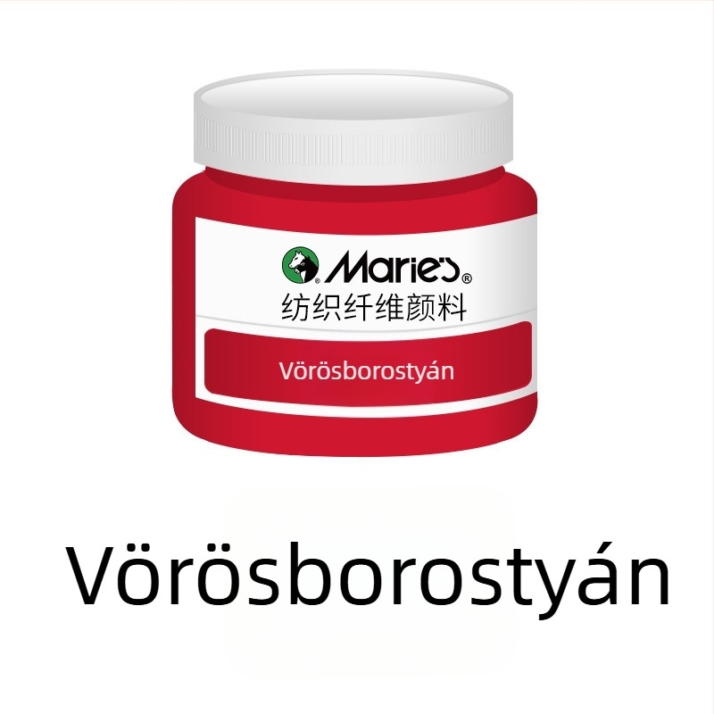 Textil pigmentfesték növényi pigmentekkel – 50 ml-es üvegben, vízálló, fakulásálló