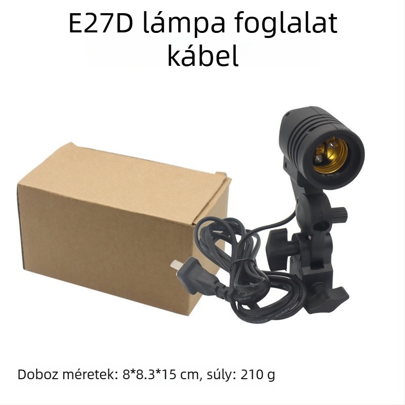 Fényképező töltőlámpa E27 fejjel, 45–100W, színhőmérséklet 2500K–9900K, 220V, modell 000504