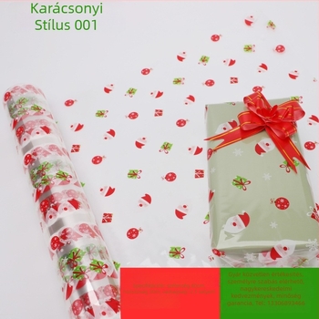 Személyre szabott BOPP csomagolópapír ajándékokhoz, virágokhoz és napi szükségletek csomagolásához