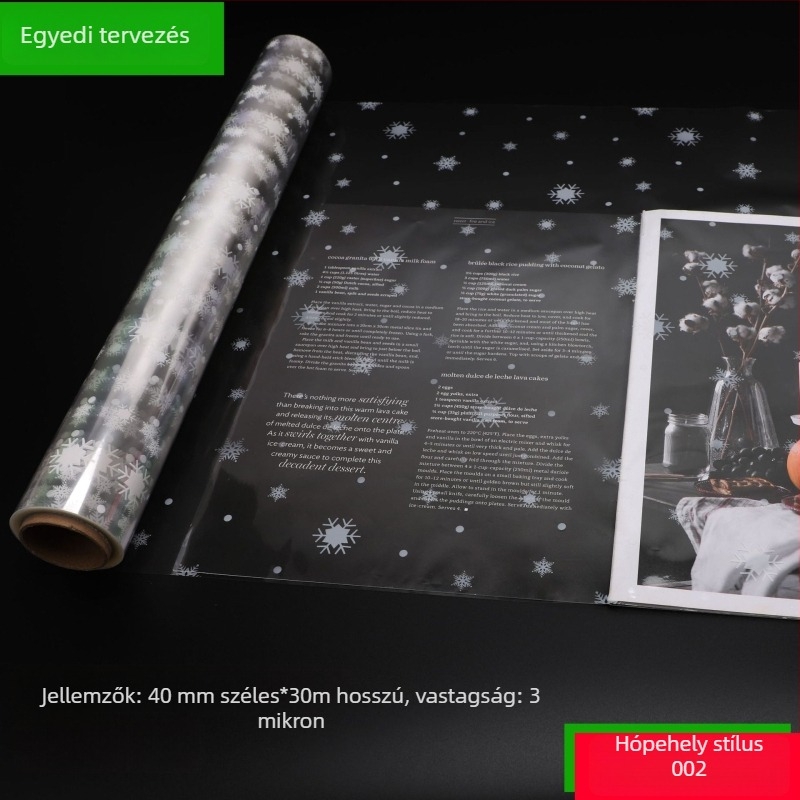 Személyre szabott BOPP csomagolópapír ajándékokhoz, virágokhoz és napi szükségletek csomagolásához