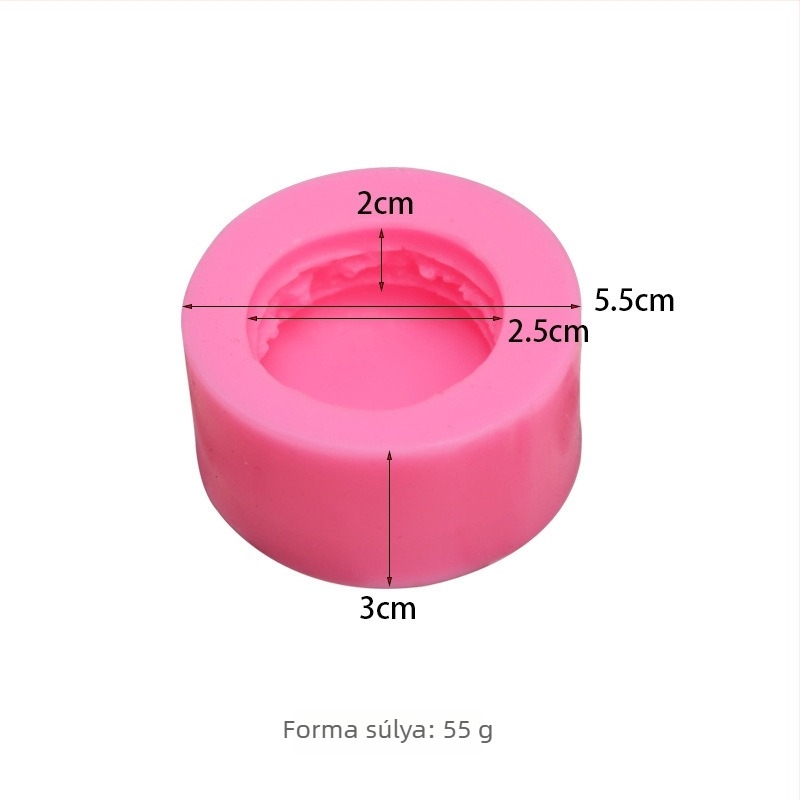 Szilikon makaron formákészlet – kerek sütőformák, fondant, csokoládé és sütemények