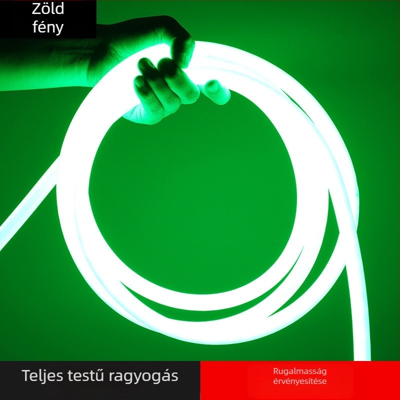 LED kör alakú 360° flexibilis fénycsík kültéri reklámhoz — monokróm, modell 2835, 120 LED, 220V, 12W