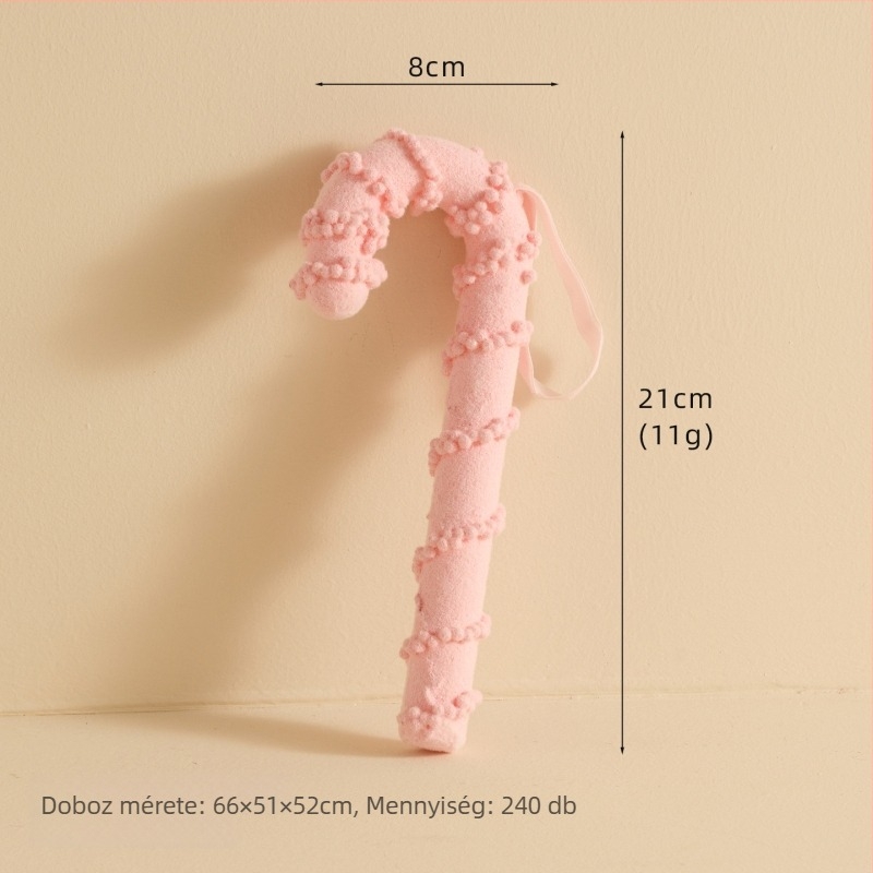 Karácsonyi hópehely medál lollipop pálcával, anyag Bubble, karácsonyi stílus, egyedi csomagolás