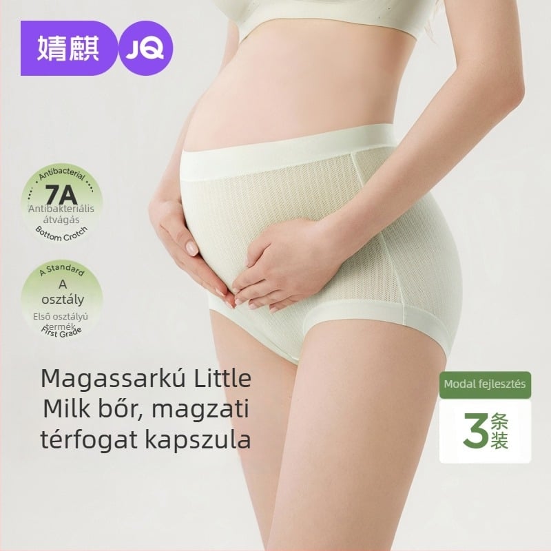 Anyasági fehérnemű antibakteriális modál anyagból, magas derekú, késői terhességre