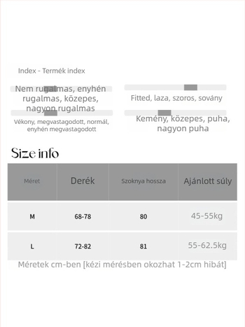 SN8275: Szoknya háromdimenziós szabással, drapírozott elasztikus derékkal karcsúsító, hosszú A-vonalú fleece béléssel