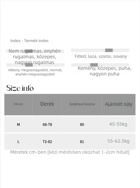 SN8275: Szoknya háromdimenziós szabással, drapírozott elasztikus derékkal karcsúsító, hosszú A-vonalú fleece béléssel