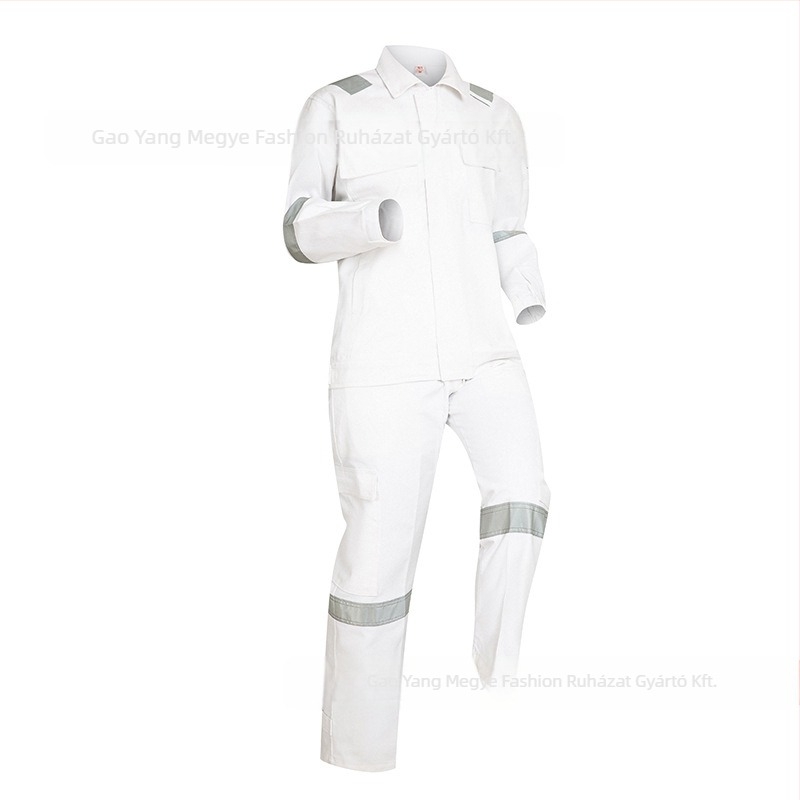 Férfi pamut munkaruha készlet gyárhoz és bányászathoz, nedvességelvezető, tavasz–ősz szezon