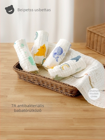 Belleptide pamut nyálkendő babáknak, Cartoon mintás, 0–3 éves korosztálynak