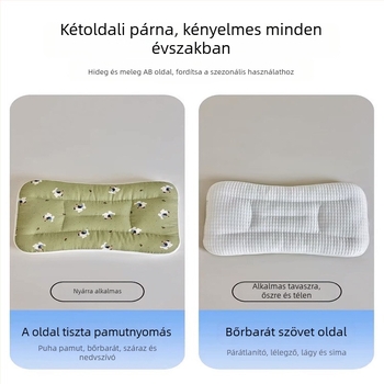 LIFE HOME Gyerekeknek nyak-támasztó alvópárna – magasság 3–7 cm, poliészter rosttöltet, súly 0–0,5 kg