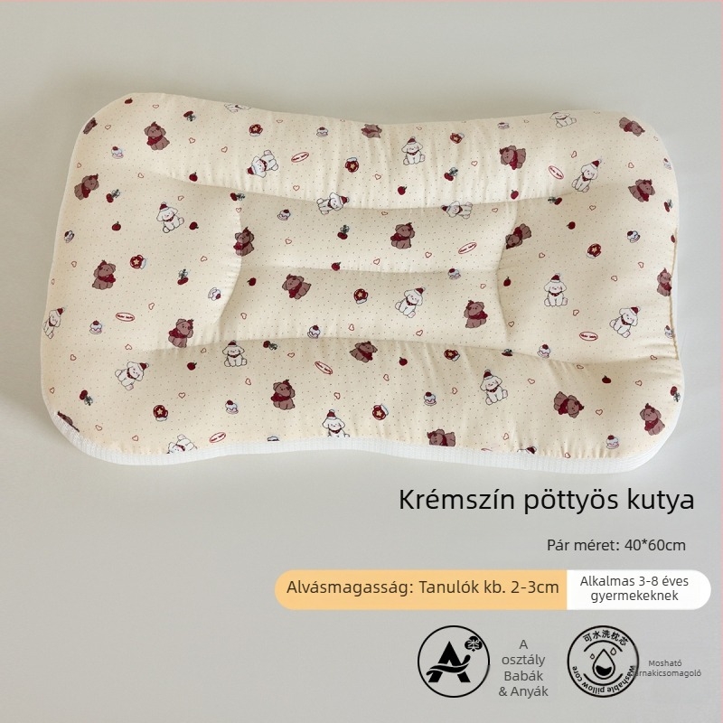 LIFE HOME Gyerekeknek nyak-támasztó alvópárna – magasság 3–7 cm, poliészter rosttöltet, súly 0–0,5 kg