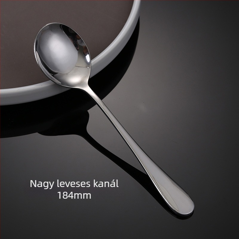 Rozsdamentes acélból készült kés, villa és kanál készlet – egyszínű dizájn, modern és letisztult stílus, specifikációk 888