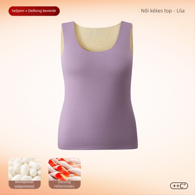 Hővisszatartó mellény fűtéssel és antimikrobiális tulajdonságokkal, dupla rétegű poliészter