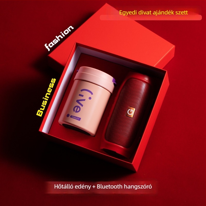 Good luck márkájú üzleti ajándék készlet, fém kivitel, modern minimalista stílus, testreszabható logóval emléktárgy