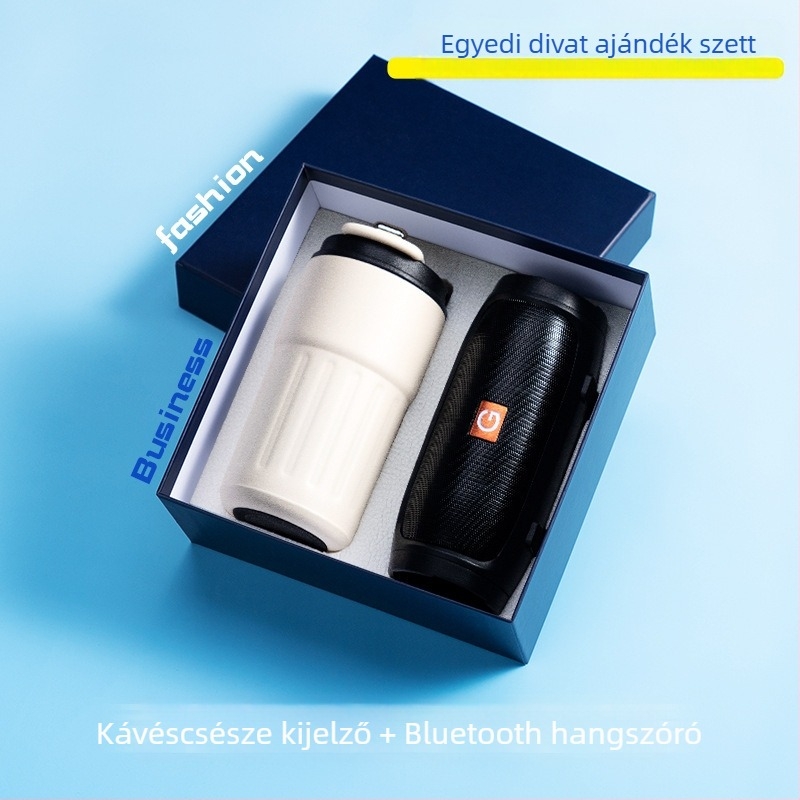 Good luck márkájú üzleti ajándék készlet, fém kivitel, modern minimalista stílus, testreszabható logóval emléktárgy