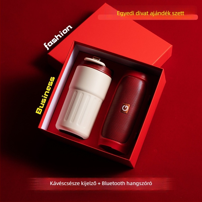 Good luck márkájú üzleti ajándék készlet, fém kivitel, modern minimalista stílus, testreszabható logóval emléktárgy