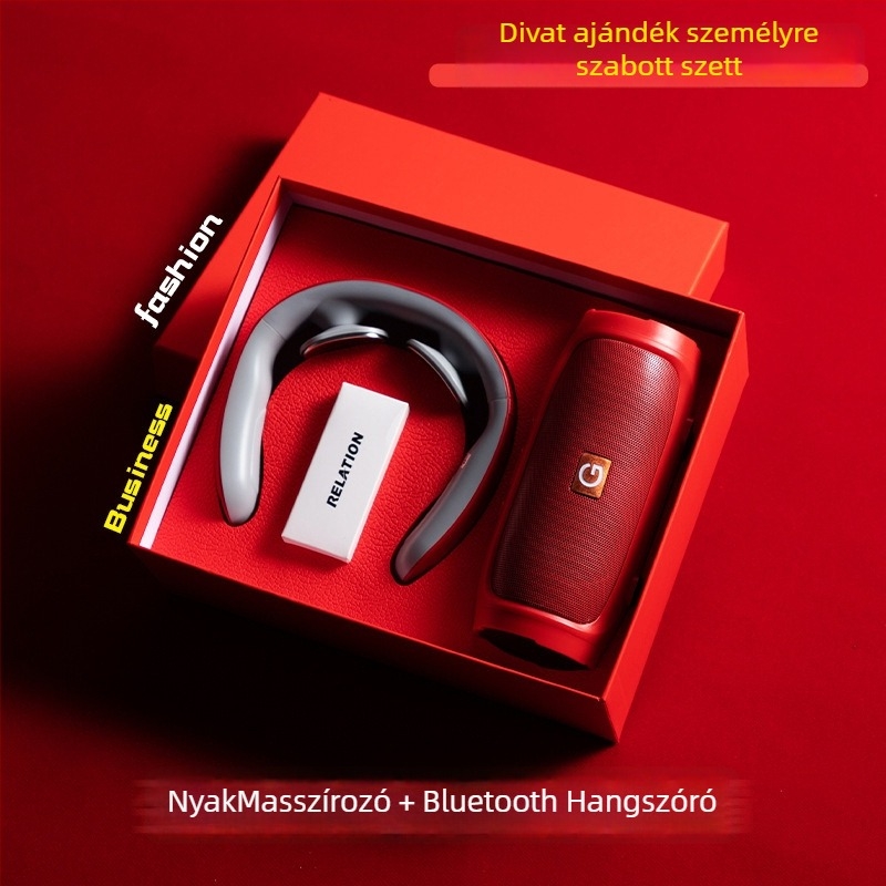 Good luck márkájú üzleti ajándék készlet, fém kivitel, modern minimalista stílus, testreszabható logóval emléktárgy