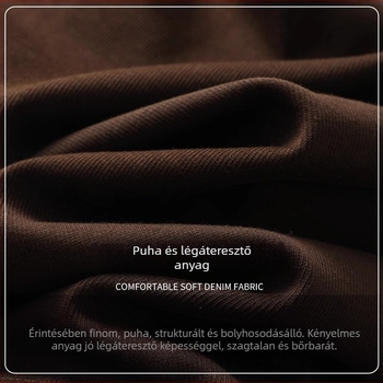 Plus-size női pulóver szoknya, elasztikus derékkal és kötőfűzővel, egyenes szabású, középméretű hossz, poliészter anyag