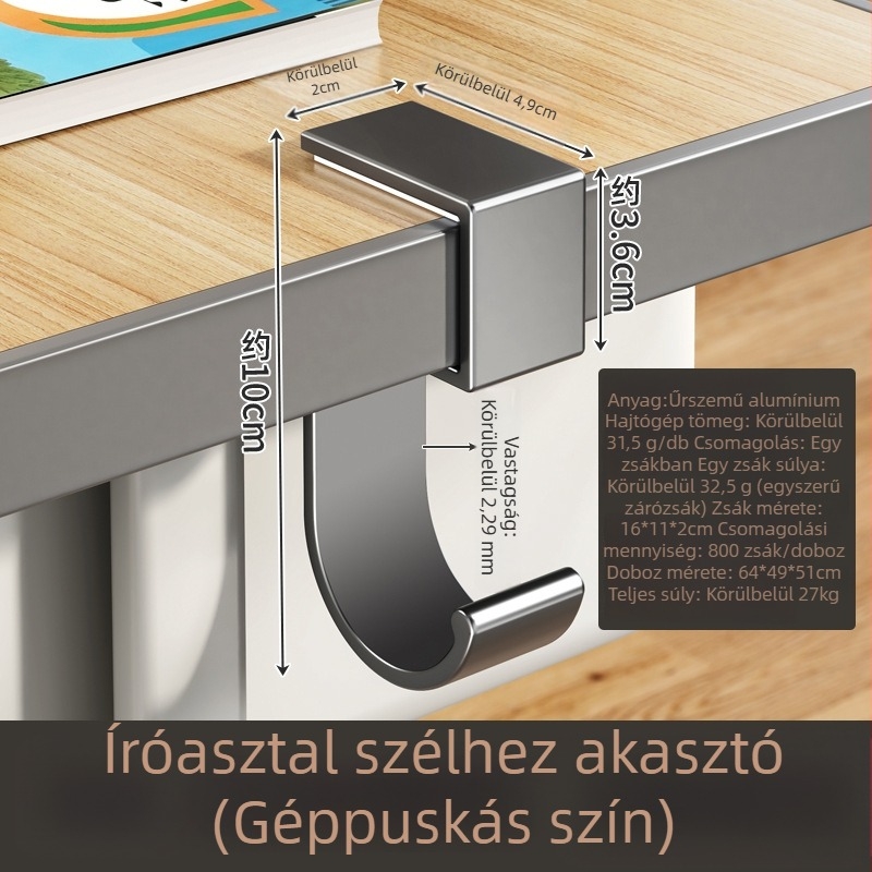 Guangkai asztali akasztó – Space alumínium, egyes akasztó, modern minimalista stílus, 1 darab, 2025-ös bevezetés