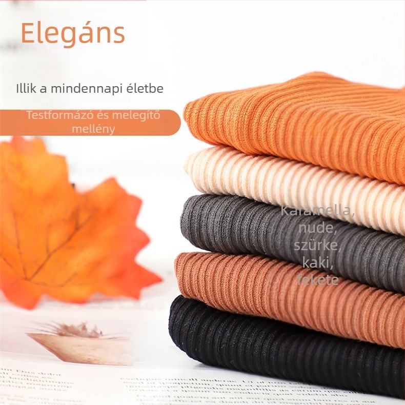 Női nylon meleg mellény velúr bélésével, varrat nélküli, dupla rétegű, V-nyakú, alaprétegként vagy külső ruházatként viselhető