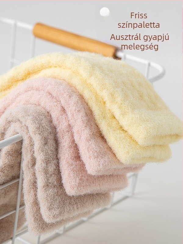 Uniszex gyerekharisnyák fleece béléssel, vastag, a bokáig