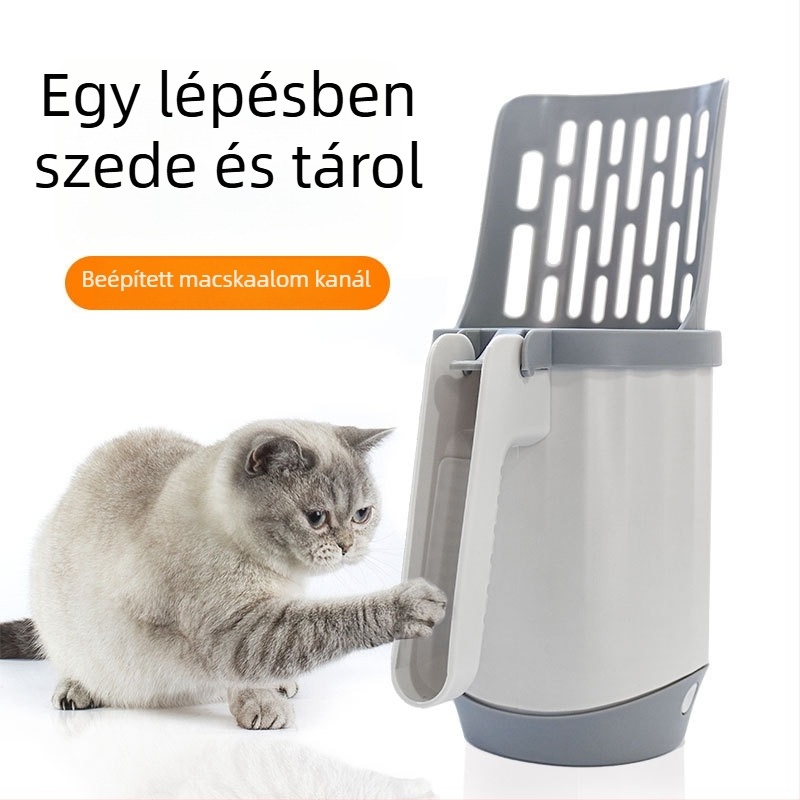 Bobin integrált macska almotál lapátkészlet, PP anyag