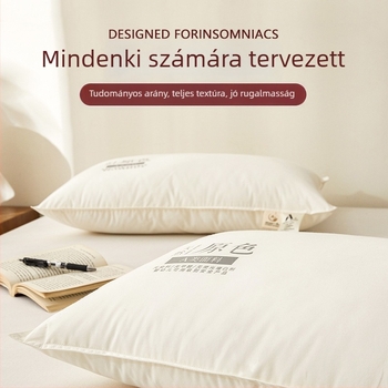 Négyszögletes párnakeret poliészter szálas töltettel, felnőtteknek, nyaki gerinc támogatás, alvást segítő, 100% poliészter szövet